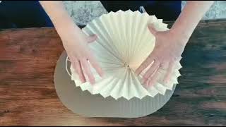 Fitting Danish lampshade skirt to frame [upl. by Shamrao]