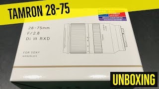 Tamron 2875 Unboxing [upl. by Launame]