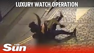 Undercover police sting catches luxury watch thieves in central London [upl. by Stovall]