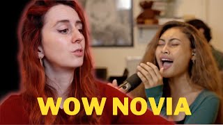 Reaction to Novia Bachmid  This Mountain Faouzia Cover [upl. by Orva]