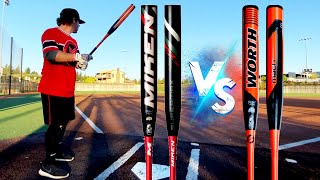 LONG BARREL vs SHORT BARREL  Miken DC41 Supermax vs Worth Mach1 125quot XXL  USSSA Slowpitch Bats [upl. by Apple]