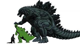 Godzilla vs SpaceGodzilla First Fight [upl. by Eivol642]