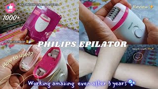 Philips Satinelle hair epilator for women  Epilator Review amp Tutorial  Easy Hair removal at home [upl. by Gavrah615]