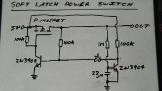 EEVblog 262  Worlds Simplest Soft Latching Power Switch Circuit [upl. by Eelessej]