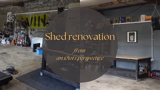 From a shed to THE shed DIY Shelves Wood Storage Paint [upl. by Krause]