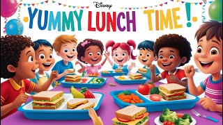 Yummy Lunch Song for Kids  Fun amp Healthy Lunchtime Rhymes  Kids Songs amp Nursery Rhymes [upl. by Liew490]