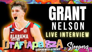 Grant Nelson Interview  Alabama star joins the NBA Draft Live Show [upl. by Salene]