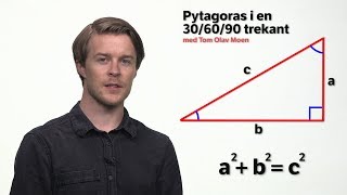 Pytagoras ved 30 60 og 90 graders trekanter [upl. by Ydisahc]