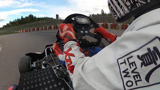 ROTAX Project E20  Electric kart ripping up the track and making some superb passes [upl. by Dimo]