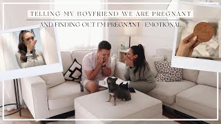 FINDING OUT IM PREGNANT amp TELLING MY BOYFRIEND EMOTIONAL [upl. by Lugar412]