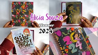 ALICIA SOUZA PLANNER 2024😍  UNBOXING  REVIEW  2024 PLANNER UNBOXING  PLANNER INDIA [upl. by Samled224]