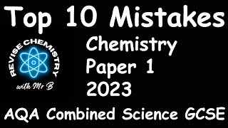 Common Mistakes on last year’s Chemistry Paper 1 [upl. by Huxley]