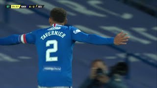 James Tavernier scores in extra time for Rangers against St Johnstone in Scottish Cup quarter finals [upl. by Bari829]