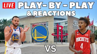 Golden State Warriors vs Houston Rockets  Live PlayByPlay amp Reactions [upl. by Yand12]