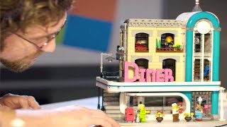 Downtown Diner Designer Video  LEGO Creator Expert  10260 [upl. by Atila]