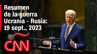 Resumen en video de la guerra Ucrania  Rusia 19 de septiembre de 2023 [upl. by Mattias]