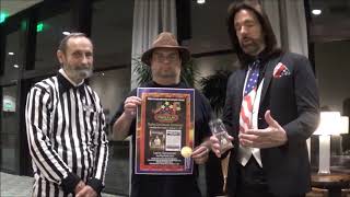 LeRoy Gensemer Walter Day Trading Card Award Ceremony 2018 Free Play Florida [upl. by Onifur]