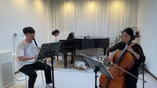 Ensemble Hemiola  JBrahms Clarinet Trio in A minor Op 114 III Andantino grazioso [upl. by Nisse356]