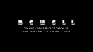 Training Video PreDrive Checklist [upl. by Leahcimsemaj391]