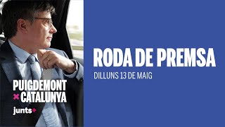 🎥 Roda de premsa del president Carles Puigdemont  130524 12M [upl. by Sherie560]