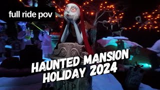 4K Haunted Mansion Holiday 2024 Final Day  Disneyland Park California  4K POV OSMO POCKET 3 [upl. by Elleynod324]