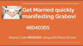 Manifest Marriage Easily Get Married Soon Law of Attraction grabovoi code for Marriage 48040305 [upl. by Dulla]