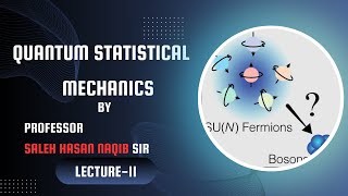 Lecture11 Quantum Statistical Mechanics Lecture by Professor Saleh Hasan Naqib Sir quantumphysics [upl. by Lothair]