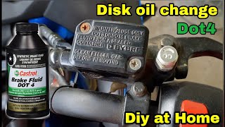 Changing Disc Brake oil at Home Bybre disc  Suzuki Gixxer [upl. by Riem]