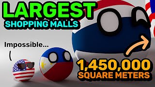 COUNTRIES SCALED BY SHOPPING MALL SIZE  Countryballs Animation [upl. by Enos]