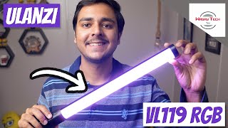 Ulanzi VL 119 RGB Tube Light Unboxing 2023  Ulanzi VL119 RGB Handheld Light Unboxing [upl. by Pros637]