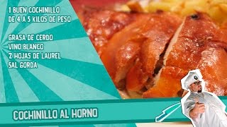 Cochinillo al horno  Receta [upl. by Oiramal]