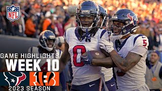 Houston Texans vs Cincinnati Bengals Game Highlights  NFL 2023 Week 10 [upl. by Eromle]