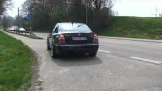 Passat W8 Sound by Individual Exhaust [upl. by Rimola]