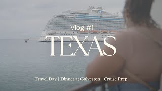 vlog 1 travel with me to Galveston TX for a cruise [upl. by Annailuj234]