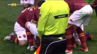 RomaJuventus goal Totti commento Zuliani [upl. by Nemsaj]