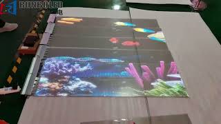 Indoor Film Flexible Foldable Transparent LED Screen Display P6 Indoor Pixel Pitch High Brightness [upl. by Angadresma]