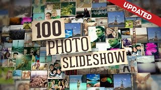 100 Photo Slide Show After Effects template [upl. by Nosam818]