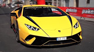 TWIN TURBO Lamborghini Huracan Performante with Straight Pipes 🔥  Start Up Revs Acceleration [upl. by Costin]