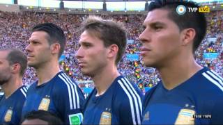 El himno argentino en la final del Mundial 2014 [upl. by Nnylyt]