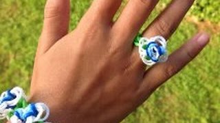 Rainbow Loom Nederlands Summer Day Ring [upl. by Macguiness219]