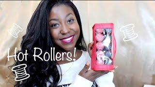 REVIEW Remington Style Compact Hot Rollers  DEMO Synthetic Hair Friendly itsLakishaa [upl. by Yrneh]