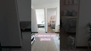 Cabeceros con pintura para recámaras pequeñas de 🏠 INFONAVIT house tour casainfonavit [upl. by Vaules699]