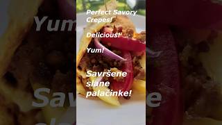 Savory Crepes Tortilla idea Beef Perfect Crepes with Meat  Slane palačinke sa mesom [upl. by Garmaise]