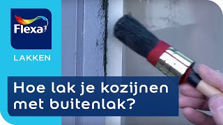 Kozijnen verven met buitenlak  Flexa verf [upl. by Groark]