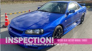 I inspected a 99 bayside blue R34 coupe turbo [upl. by Perice]