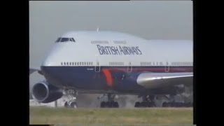 First Boeing 747400 delivered to British Airways August 1989 [upl. by Beetner588]