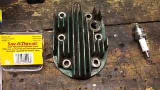 SPARK PLUG PORT REPAIR HeliCoil SavAThread [upl. by Keldah457]