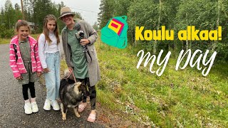 MY DAY  ENSIMMÄINEN KOULUPÄIVÄ Kesävlogi 11 villafernandez [upl. by Mccarty]