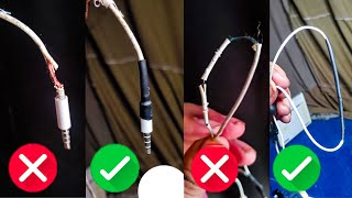 How to fix Broken Headphone Earphone lead  Fix cracked earphone wires [upl. by Aynahs]