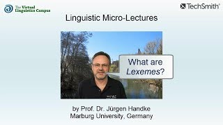 MOR020  Linguistic MicroLectures Lexemes [upl. by Gonagle169]